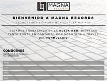 Tablet Screenshot of magnarecords.com